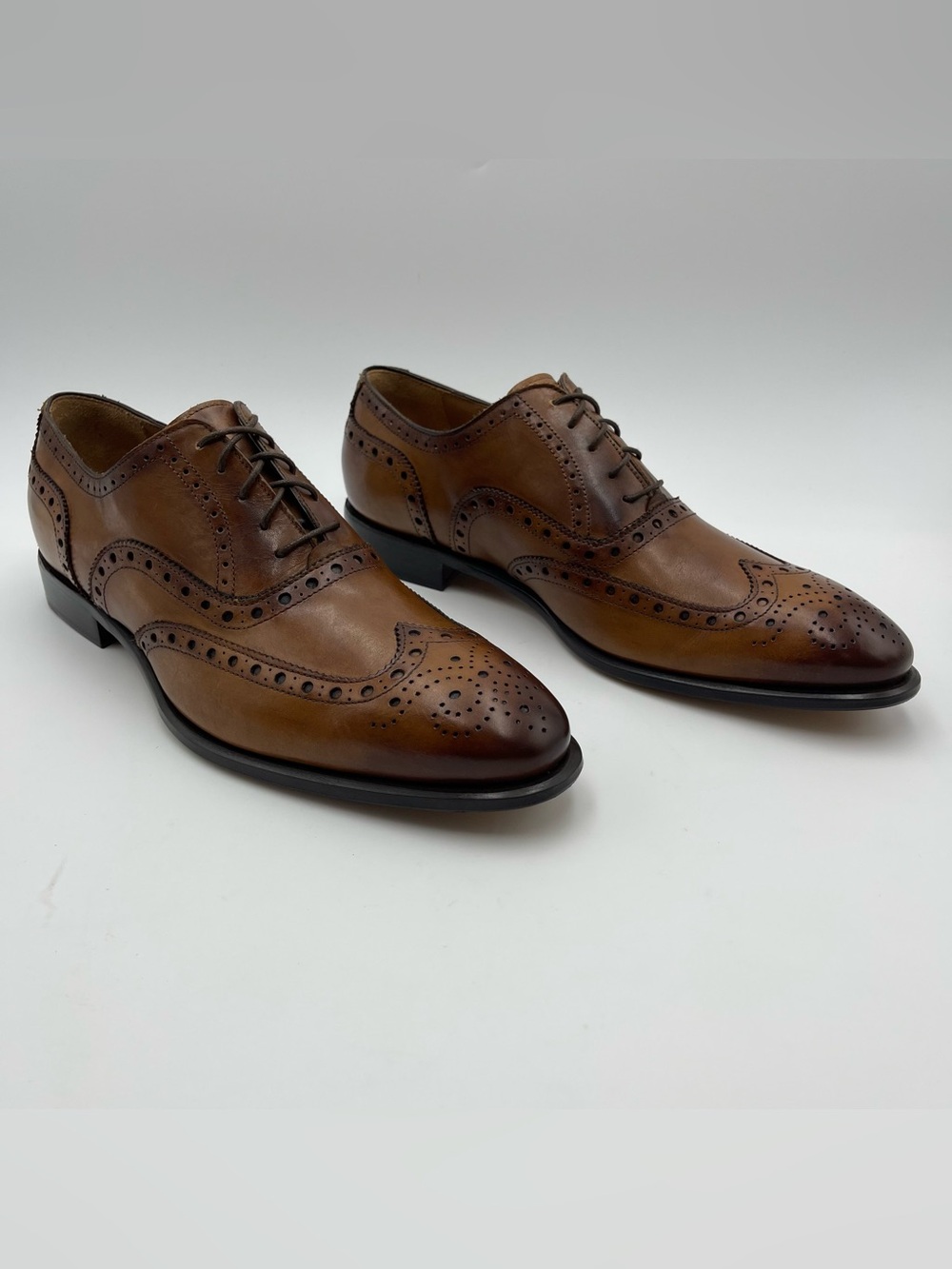 To Boot New York SZ 13M Crust Paolo Leather Angelo Wingtip Oxford -DEFECT